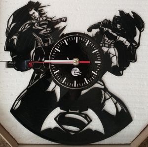 Batman vs Superman Vinyl Record Clock